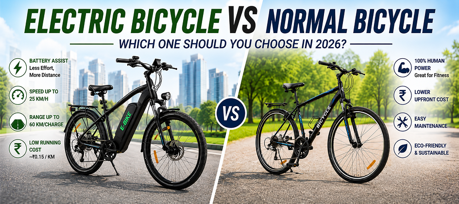 Electric Bicycle vs Normal Bicycle (2026): Which One Should You Choose?
